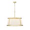 Z-Lite Lenyx Pendant Chandelier, 6-Light, 26 In.W x 26 In.L x 23.5 In.H, Rubbed Brass/White 1935-26RB - alternate 7